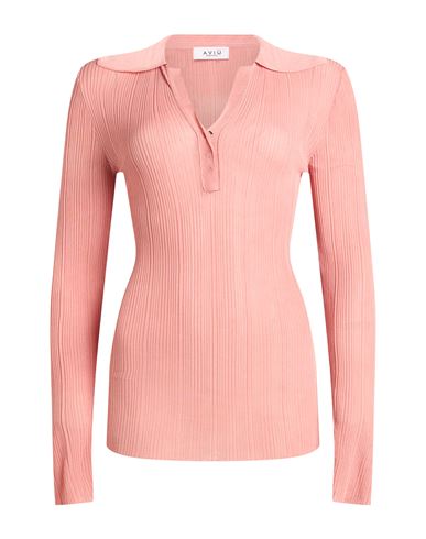Aviù Woman Sweater Salmon pink Size 6 Viscose