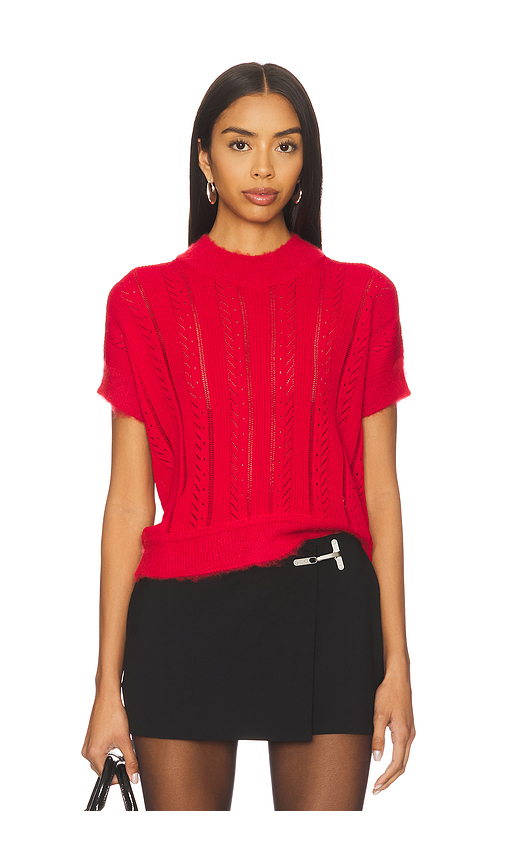 Vaillant Knit T-shirt in Vermillion. 36 also