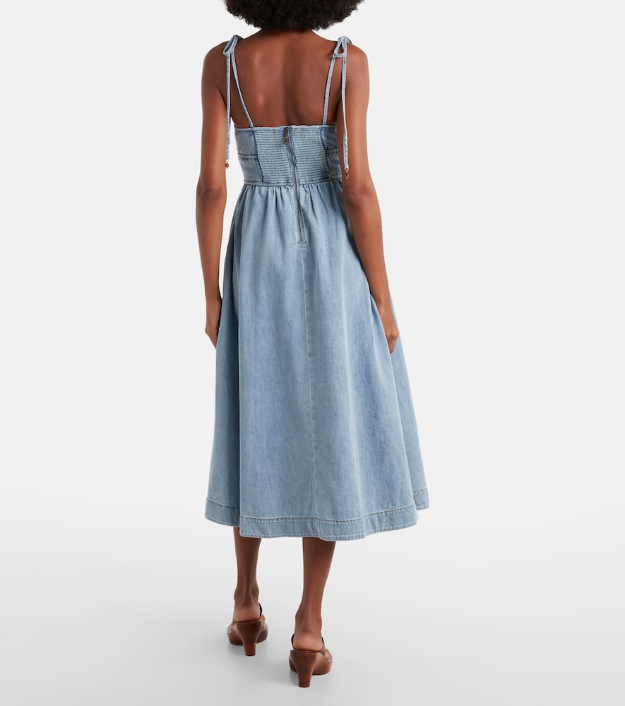 Wanderlust denim midi dress