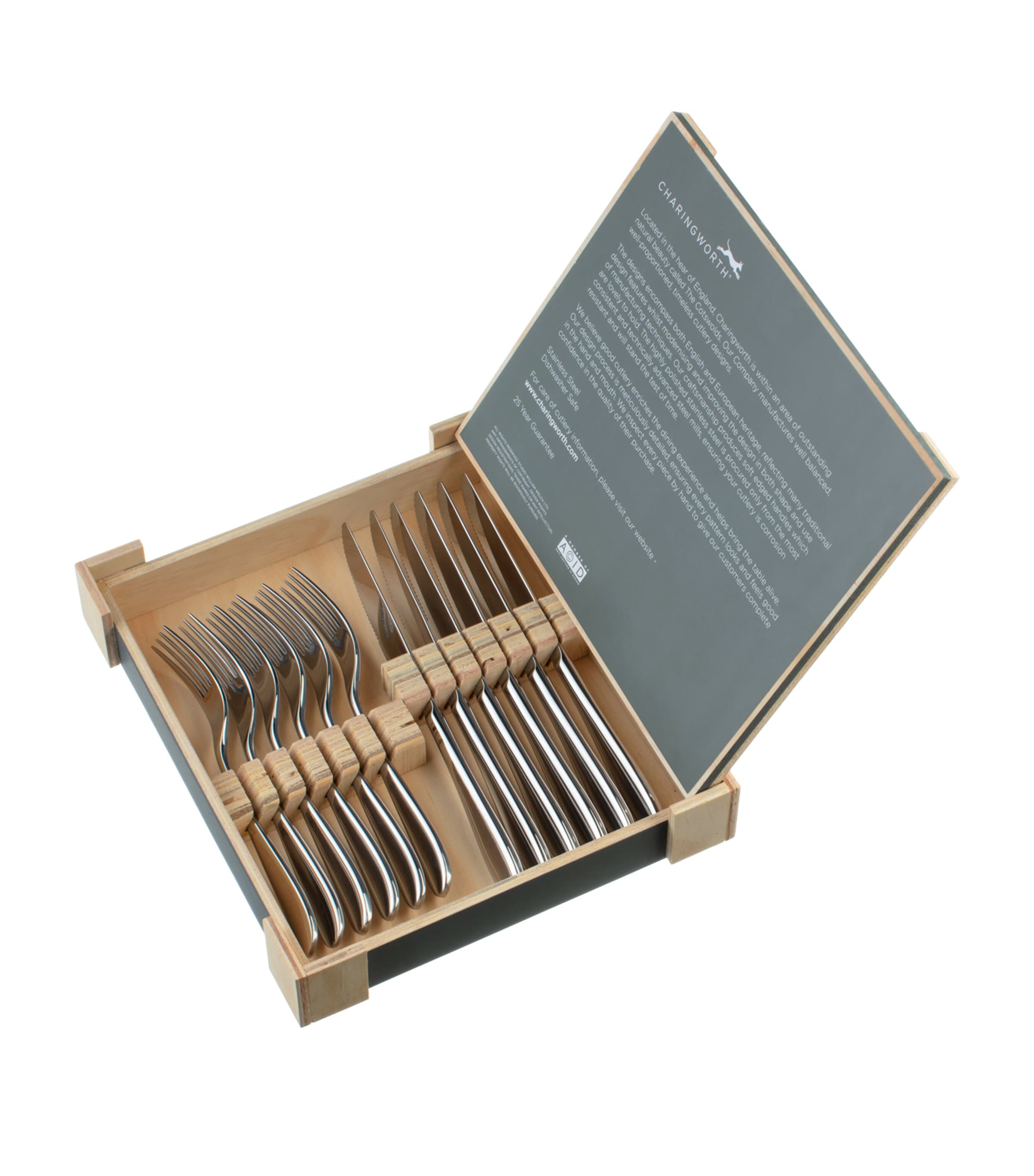 Santol Stainless Steel Steak Knife and Fork Set