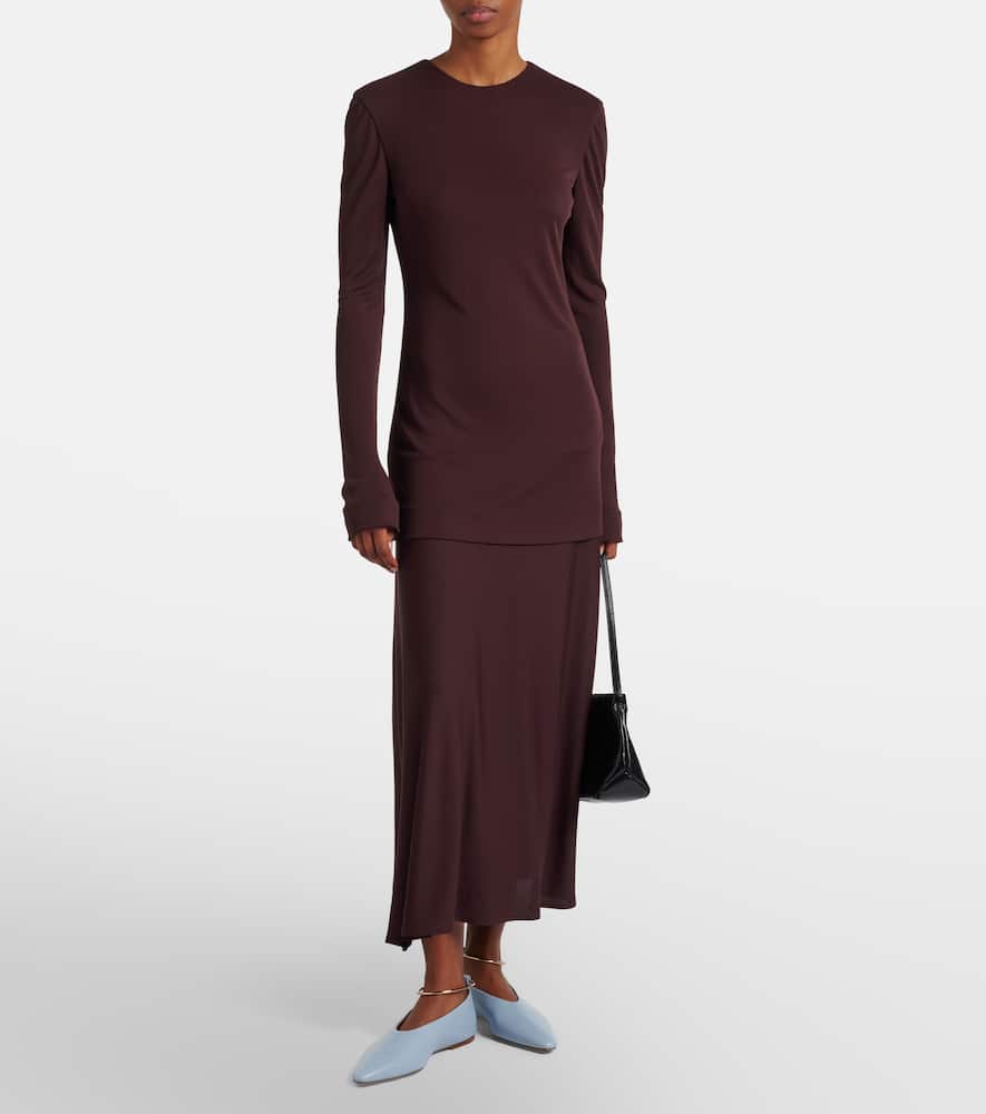 Jersey maxi dress