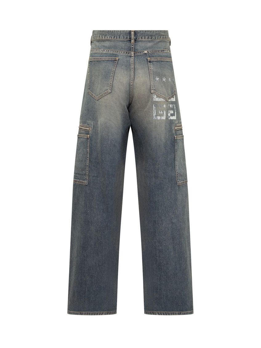 4g Denim Cargo Jeans