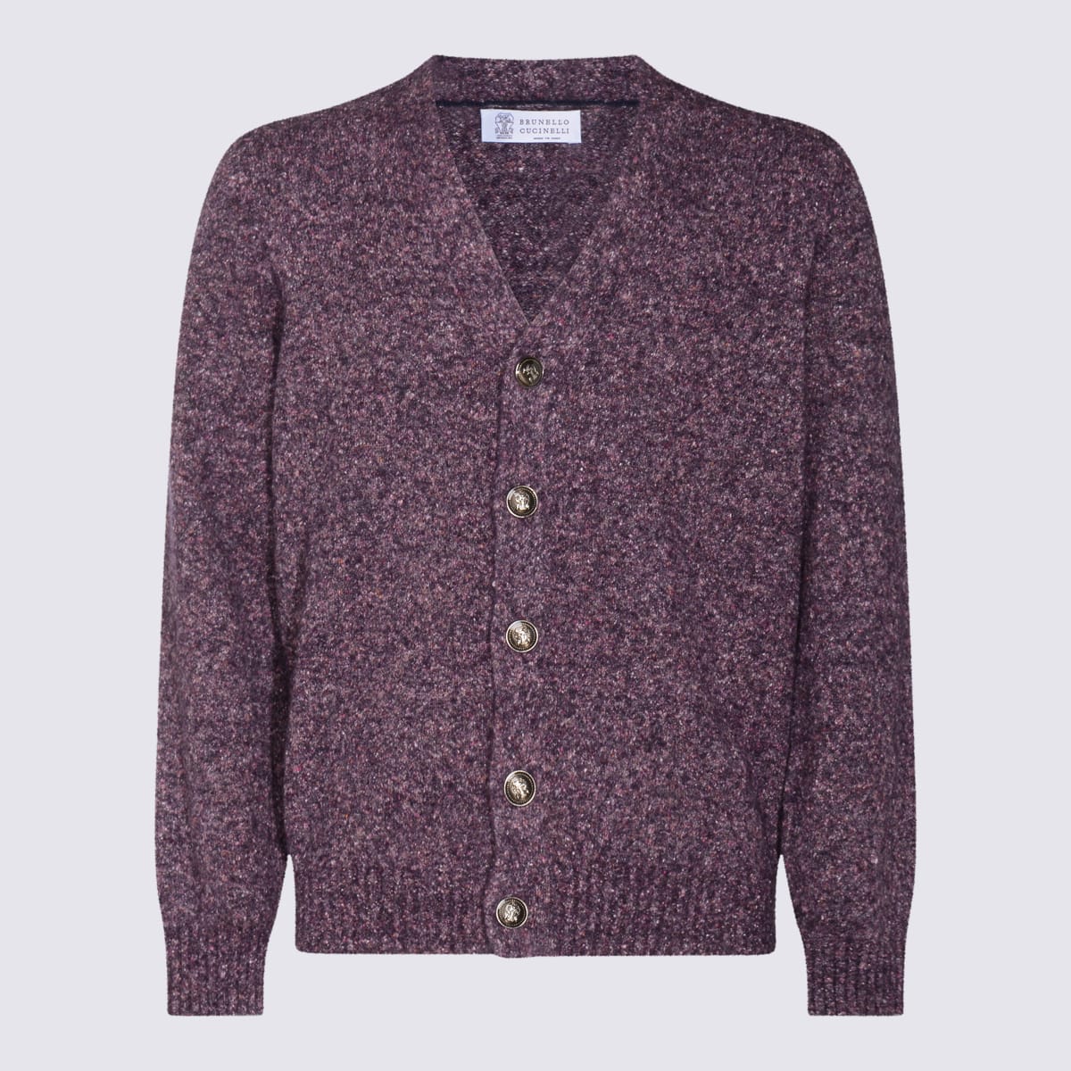 V-neck cardigan - Purple
