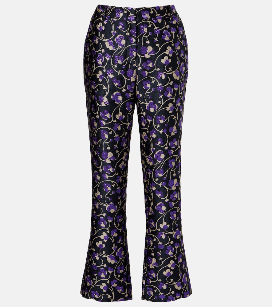 24/7 Honeysuckle jacquard straight pants