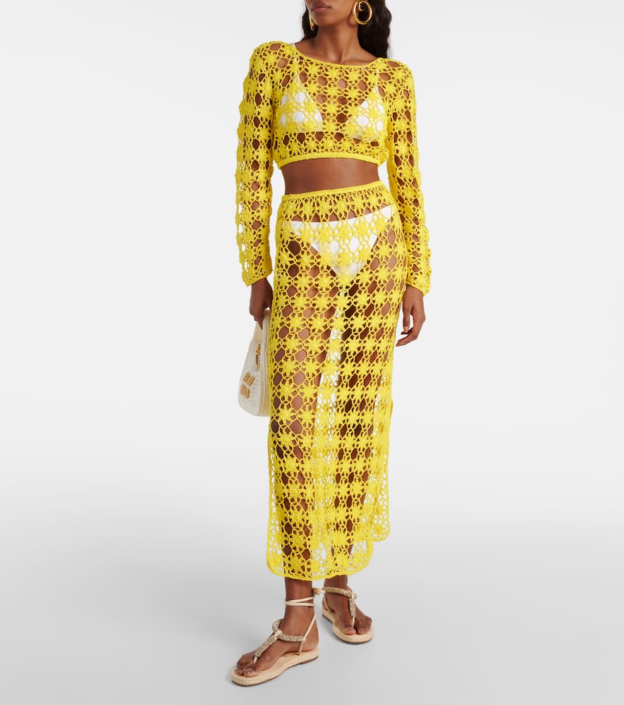 Bella crochet cotton crop top