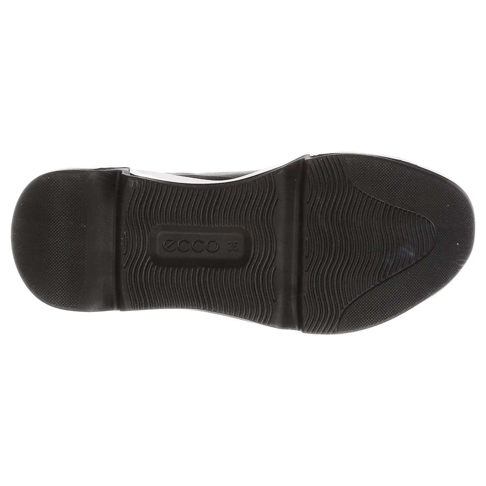 Ecco Chunky Sneaker Leather Women's Lace Up Trainers - Black - :UK