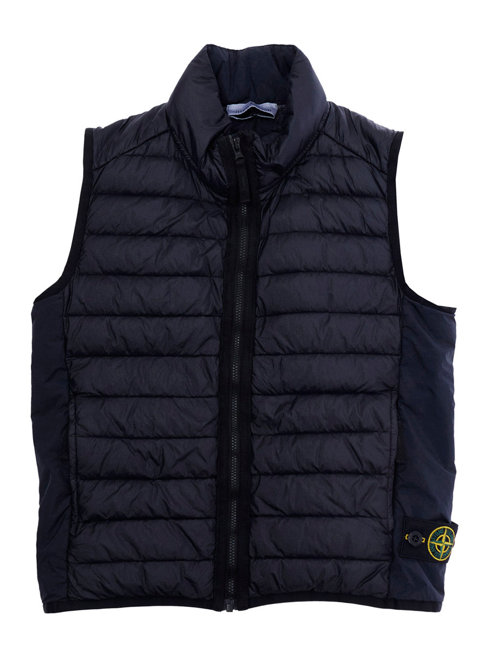 Quilted Polyamide Down Jacket — Navy