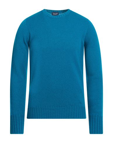 Man Sweater Turquoise Size 36 Lambswool