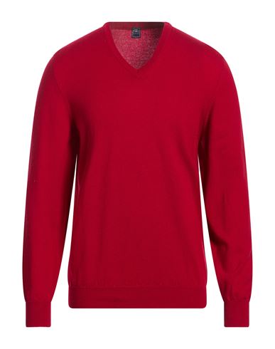 Man Sweater Red Size 48 Cashmere