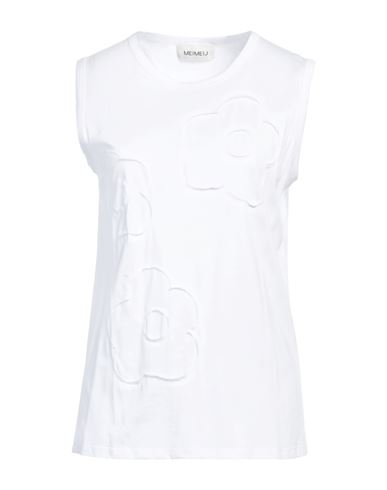 Woman Tank top White Size 4 Cotton