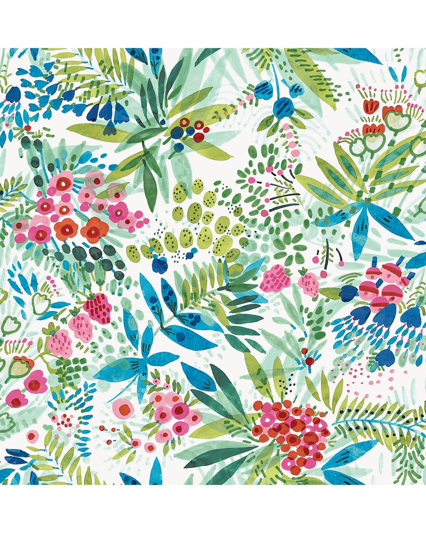 NuWallpaper Brights Naupaka Peel & Stick Wallpaper