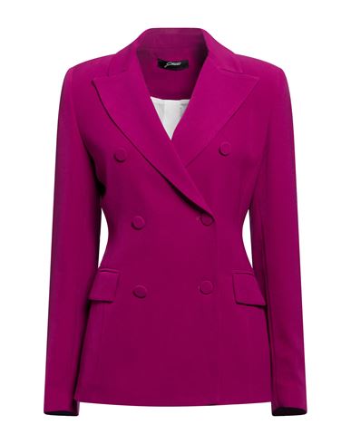 Woman Blazer Magenta Size 12 Polyester, Elastane, Acetate, Viscose