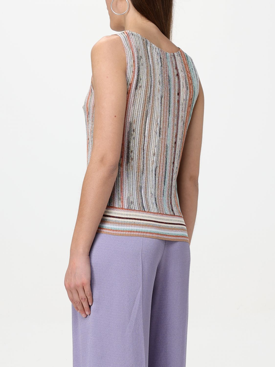 Striped tank top - Neutrals