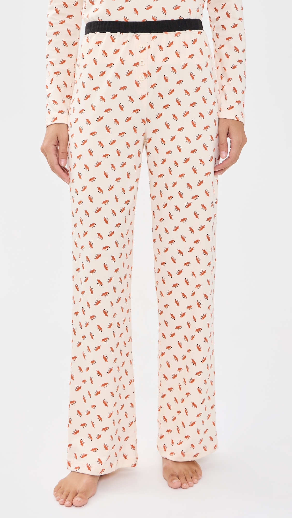Ellie Pajamas Set Foxlet Print