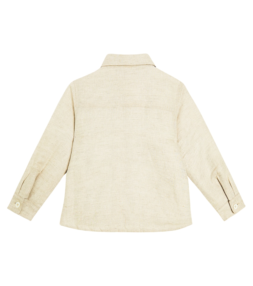 Jacquemus Enfant La Chemise Boulanger linen and cotton shirt
