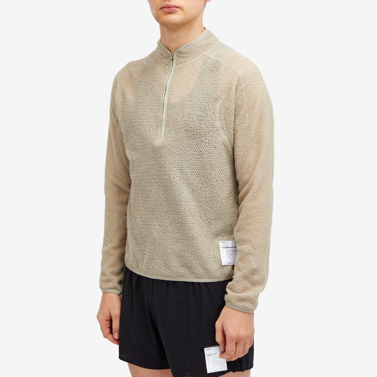 Men's GhostFleece AD Light Half-Zip Sweatshirt in Moon