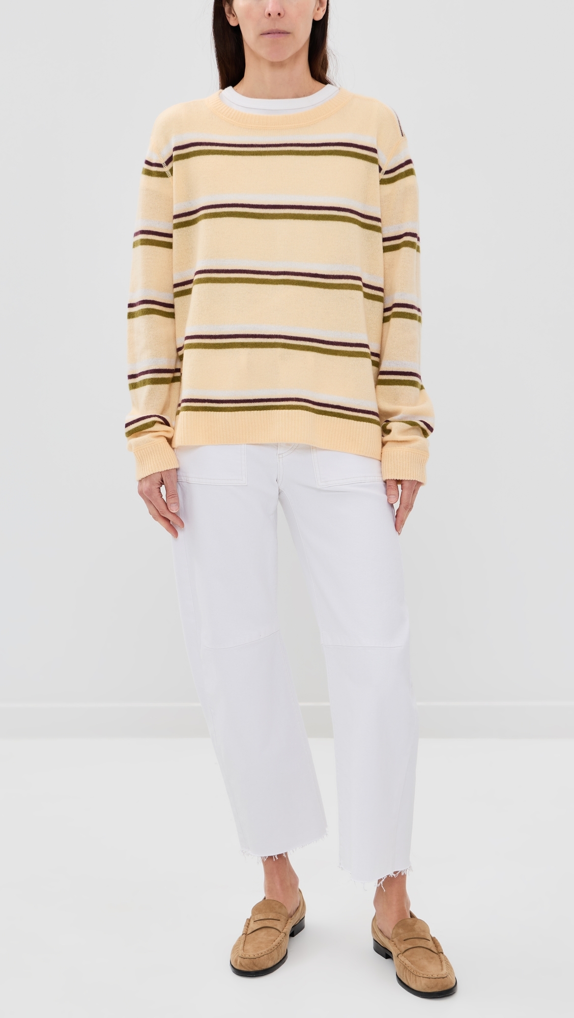 Petite Utility Jeans White