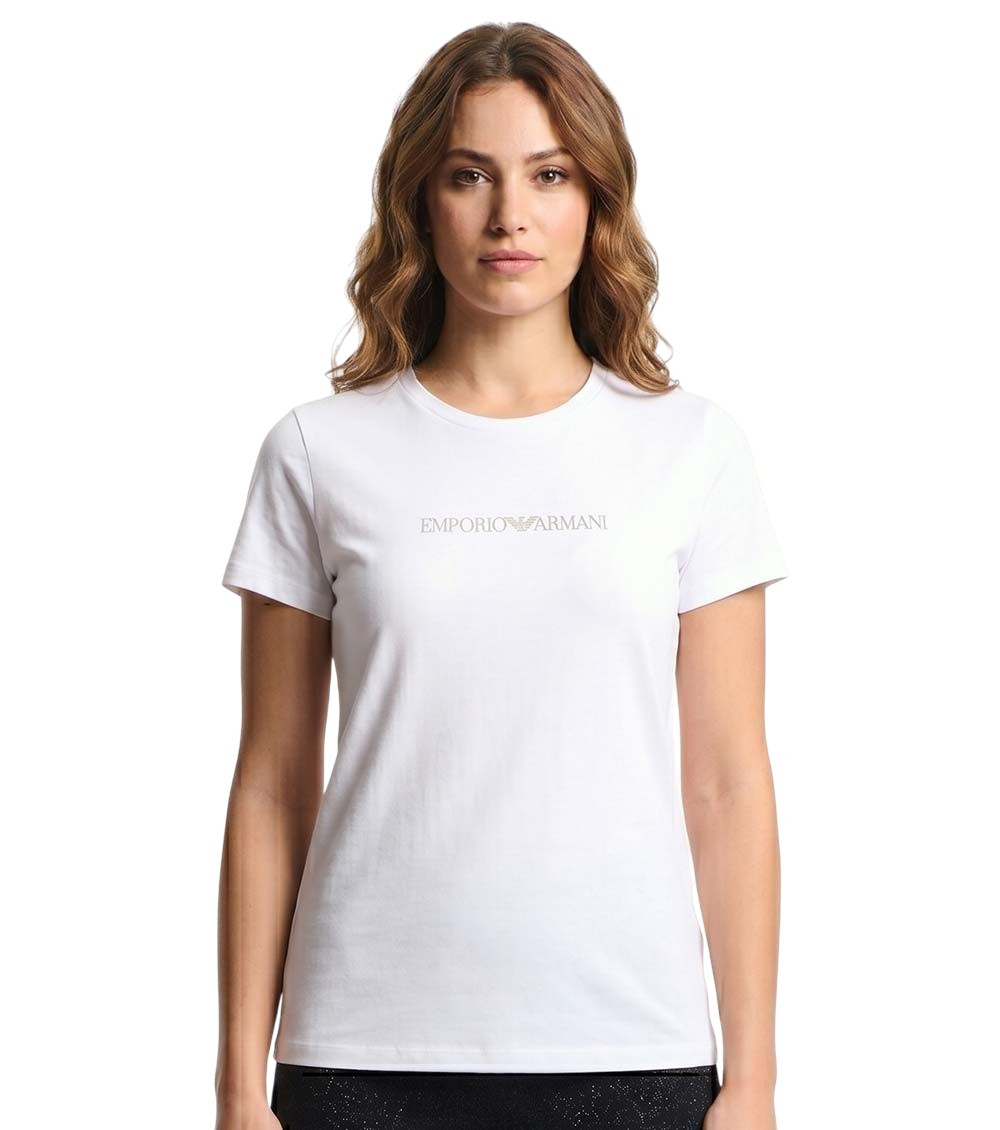 White Logo Crew Neck T-Shirt