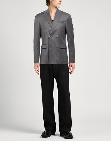 Man Blazer Grey Size 40 Polyester, Viscose, Elastane