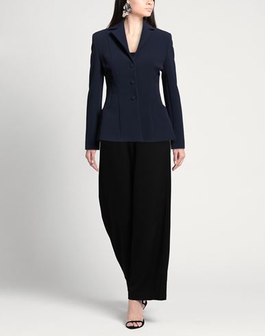 Woman Blazer Midnight blue Size 4 Polyester, Elastane