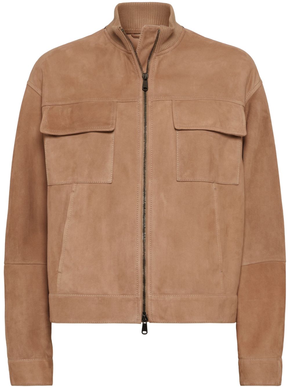Couture suede jacket - Brown