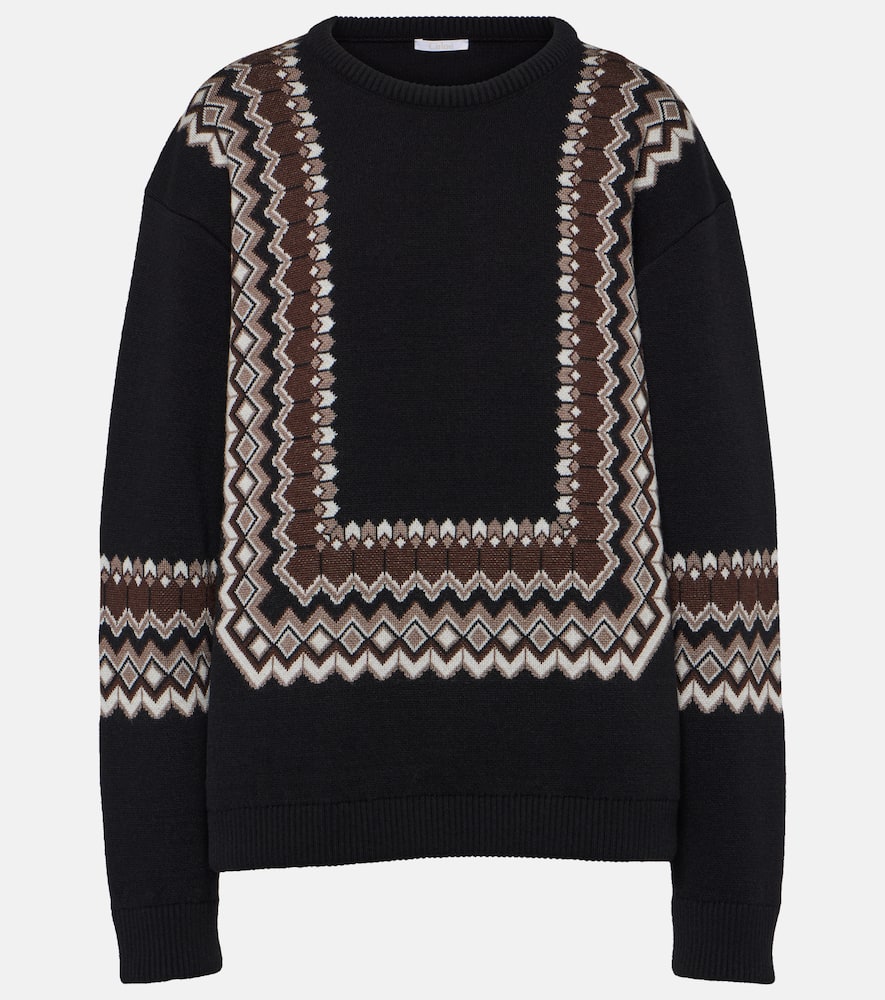 Chloé Wool-blend jacquard sweater