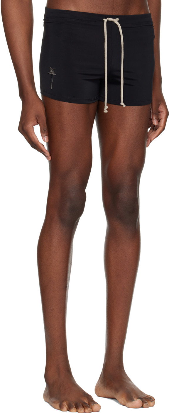 Rick Owens Black Champion Edition Swim Shorts