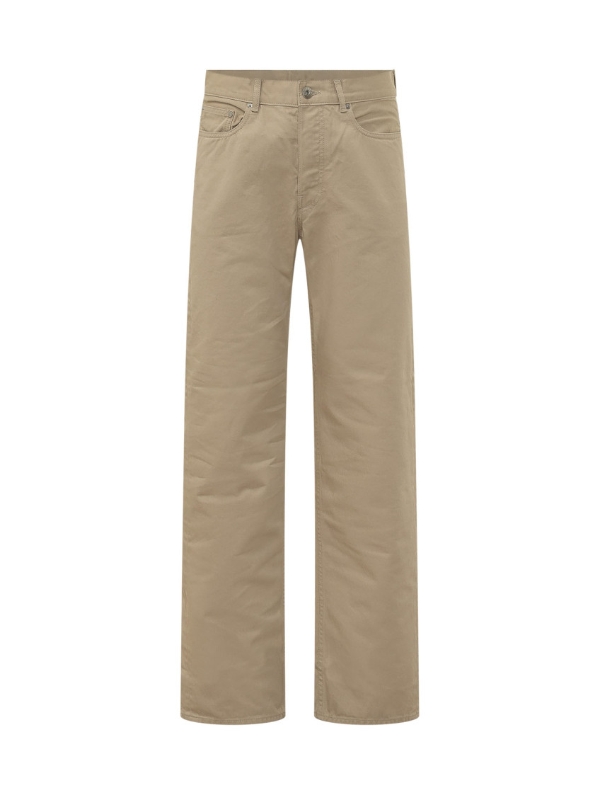 Beige Mid Rise Jeans