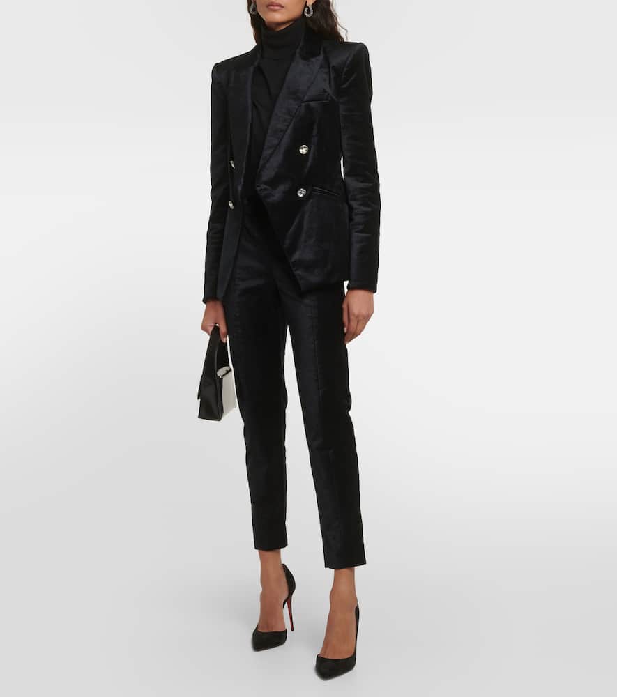 Veronica Beard Honolulu velvet slim pants
