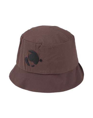 Man Hat Chocolate brown Size L/XL Polyamide, Elastane