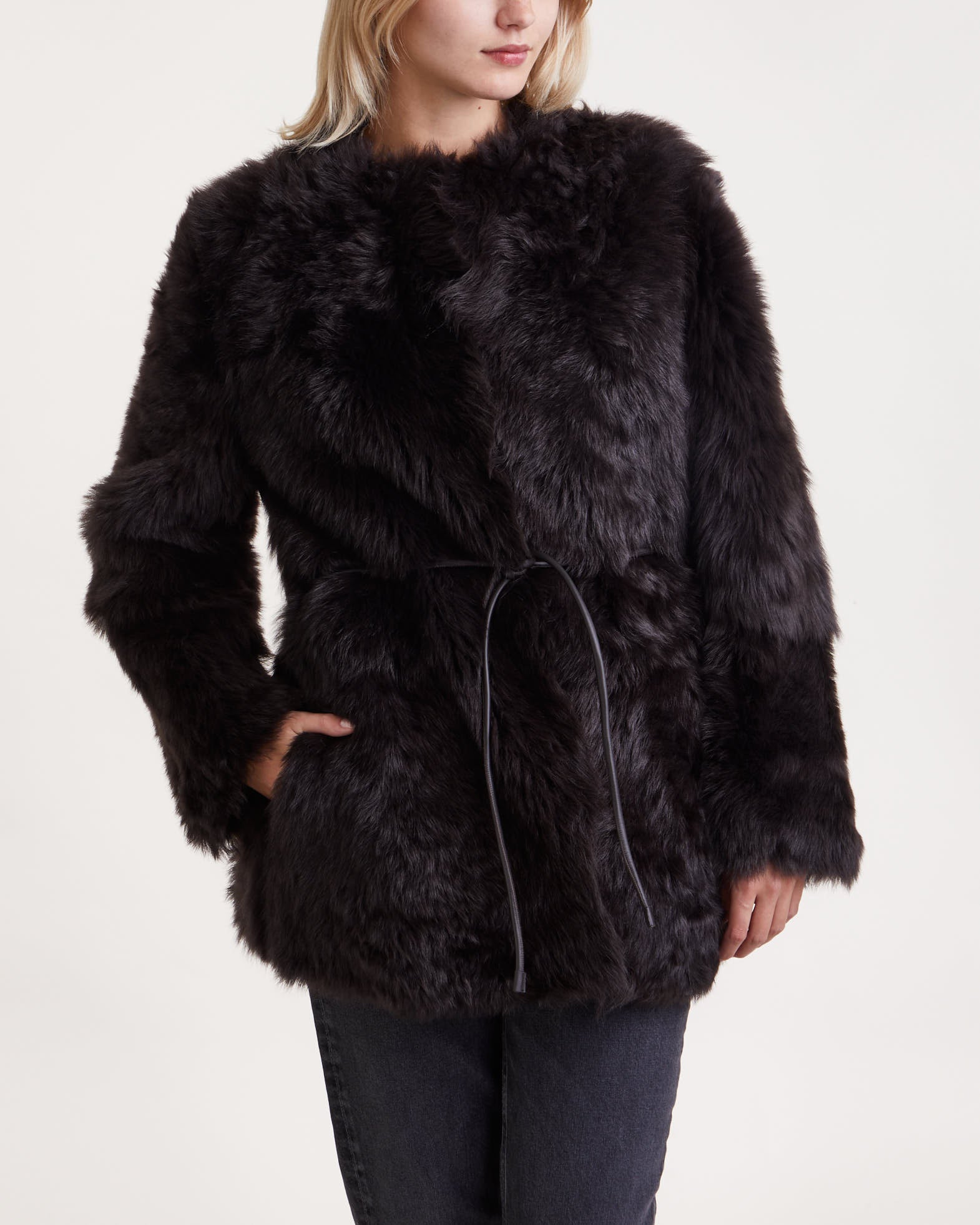 Zimmermann Jacket Luminosity Shearling Chocolate