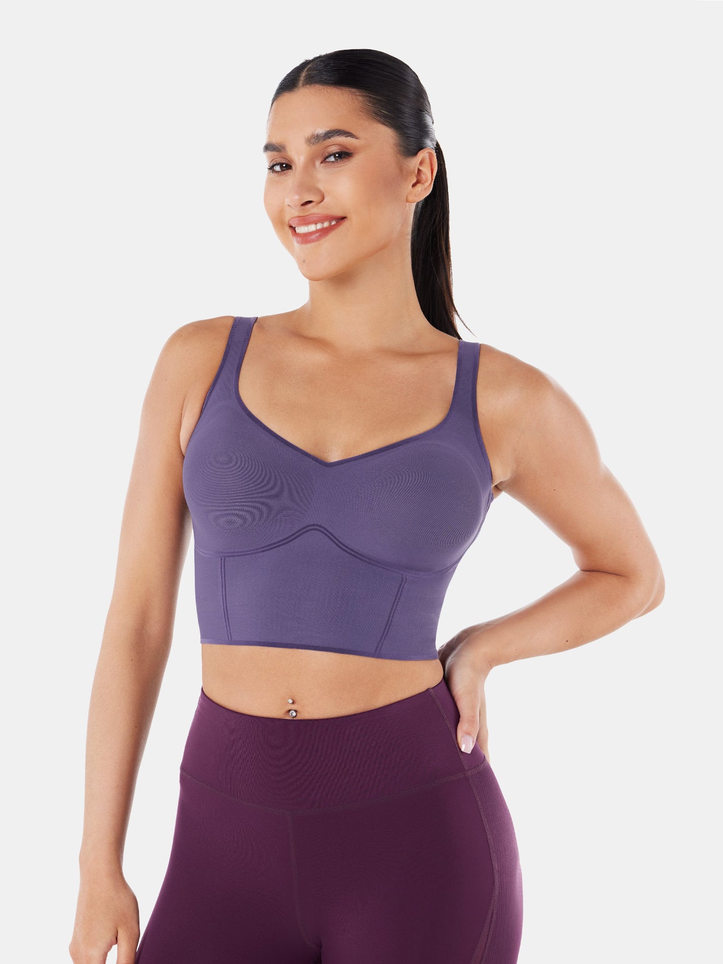 Body Sculpt Bra Tank - Wineberry
