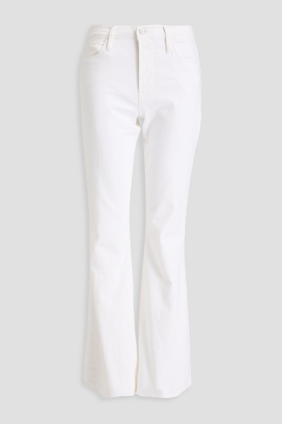 FRAME - Le Easy Flare high-rise flared jeans - White - 24