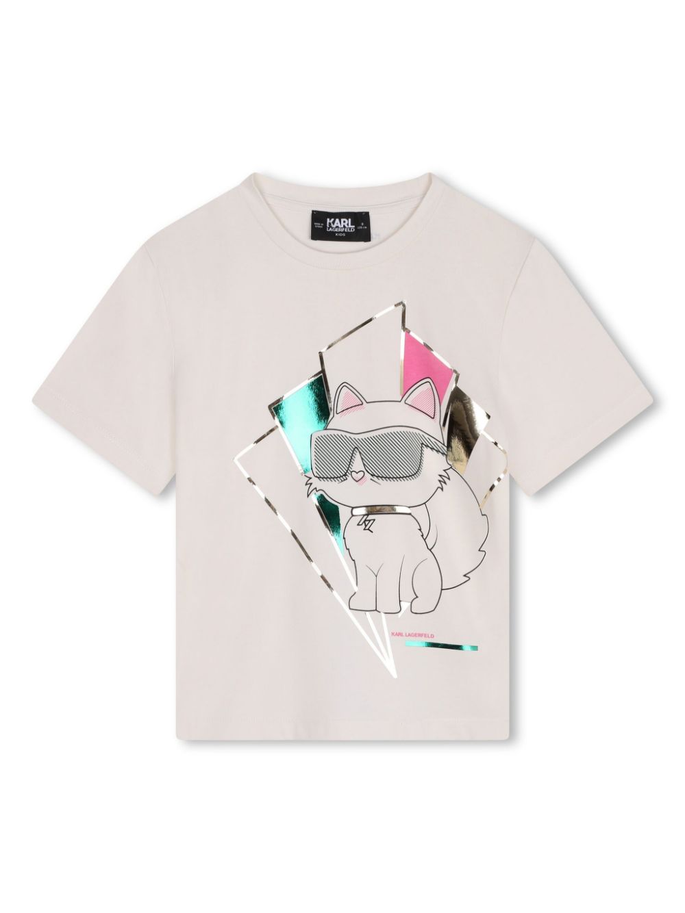 Choupette-print crew-neck T-shirt - White