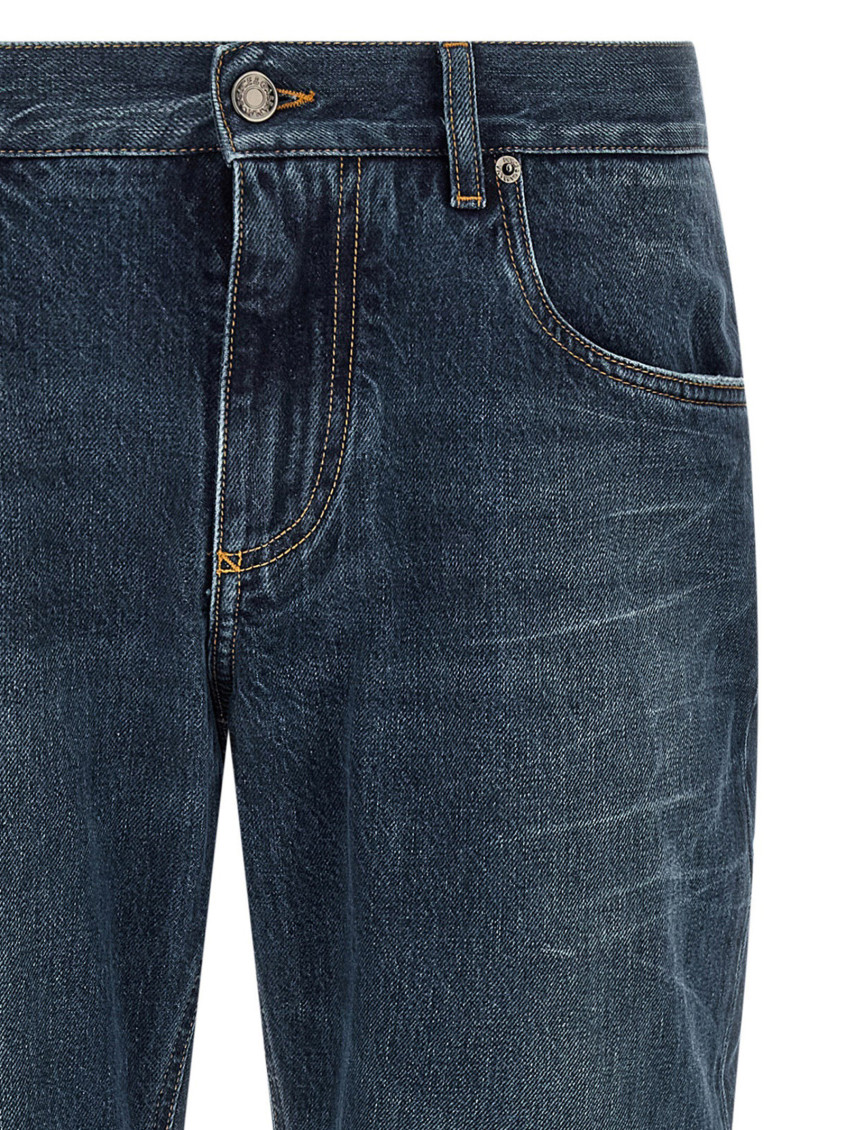 Dolce&Gabbana - trousers faded effect five pocket design belt loop