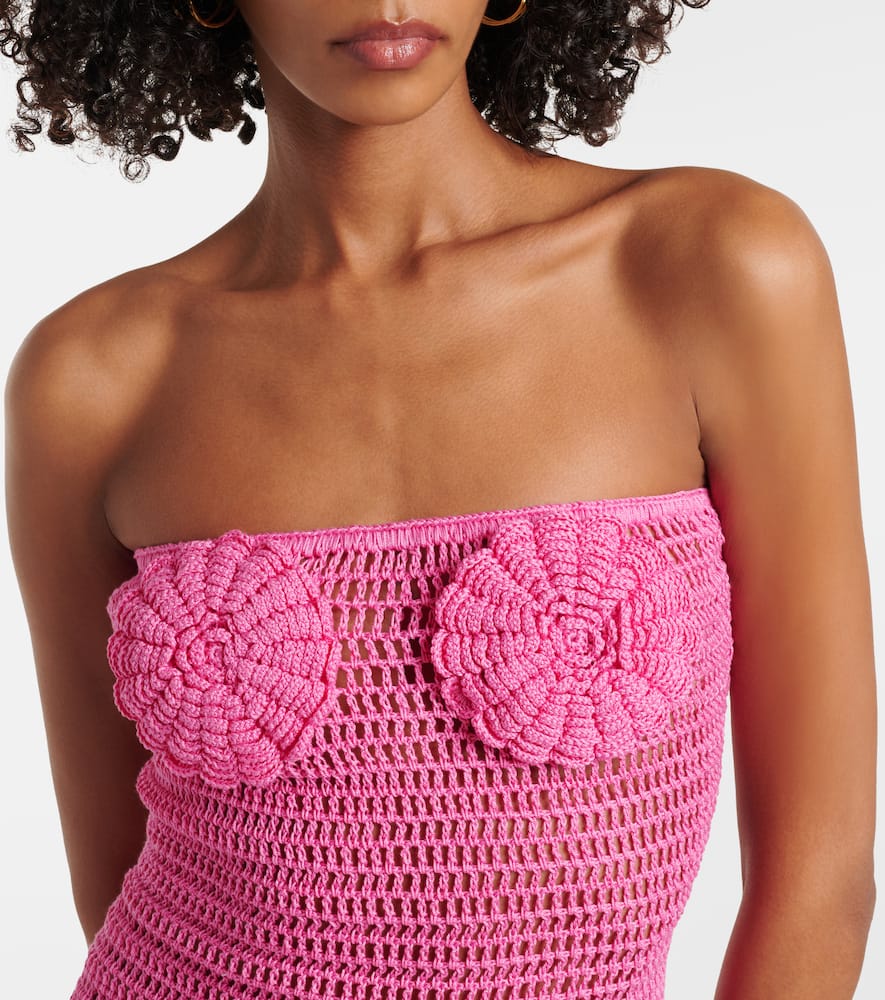 Camellia crochet cotton minidress