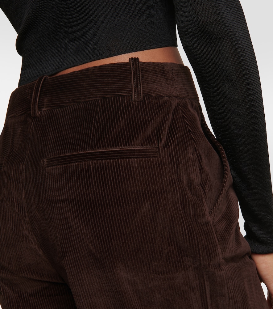 Corduroy straight pants