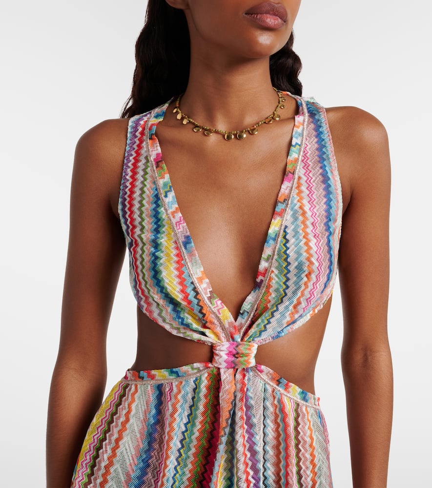 Zig Zag cutout minidress