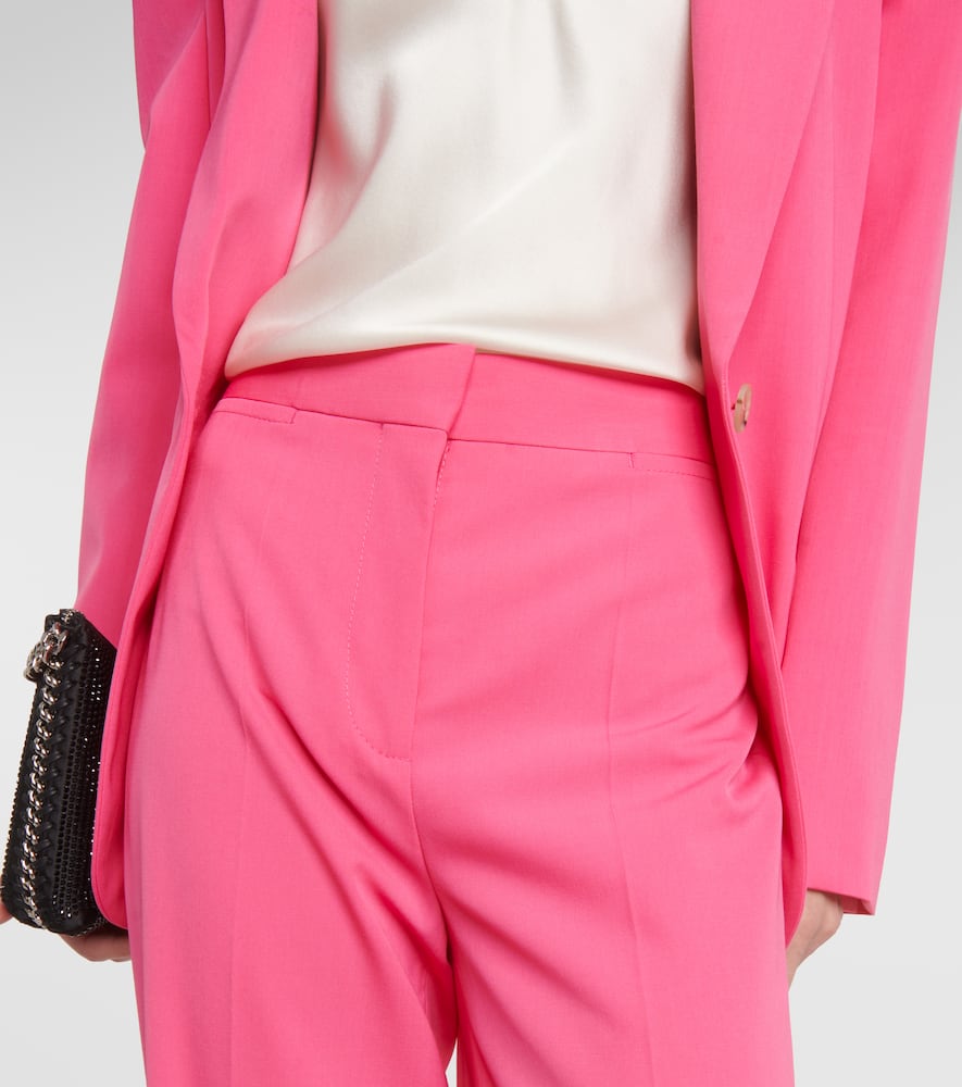 Iconic high-rise wool-blend flared pants