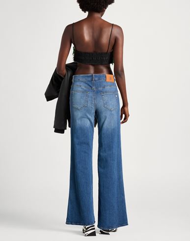 Woman Jeans Blue Size 27 Cotton, Elastomultiester, Elastane