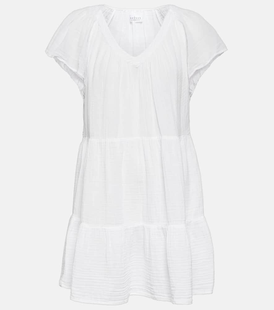 Eleanor cotton tiered minidress