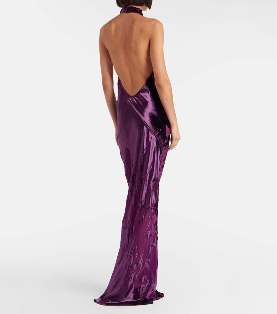 Halterneck gown