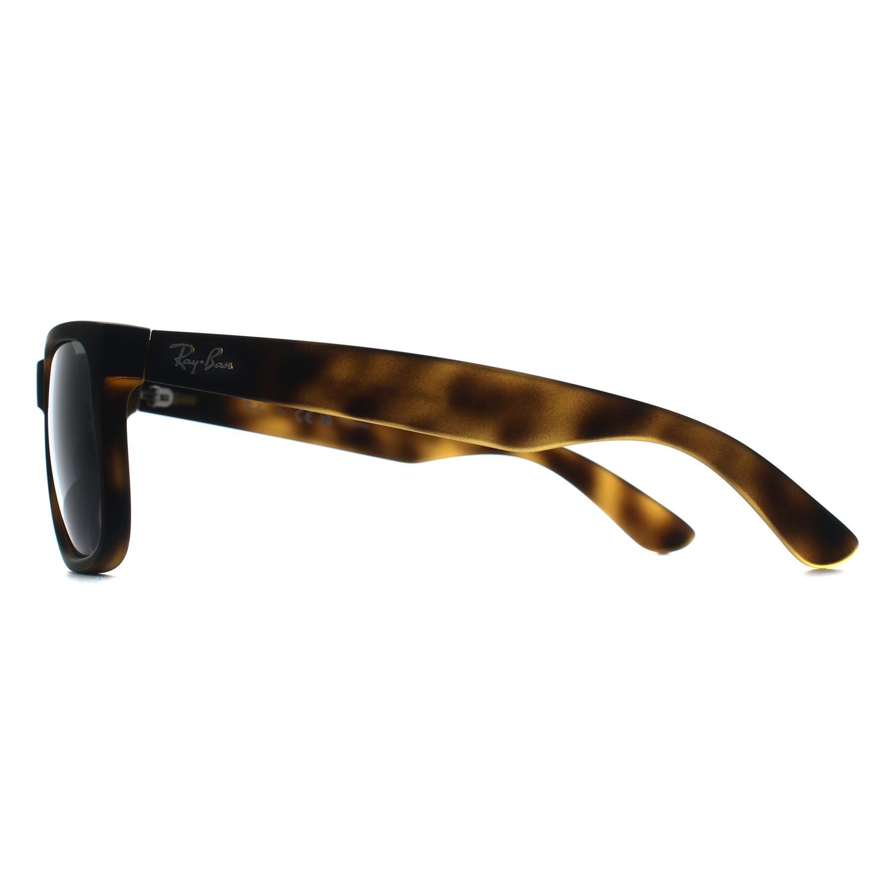 RAY-BAN Man Sunglasses RB4165 Justin Classic  -  Frame color: Havana, Lens color: Dark Grey