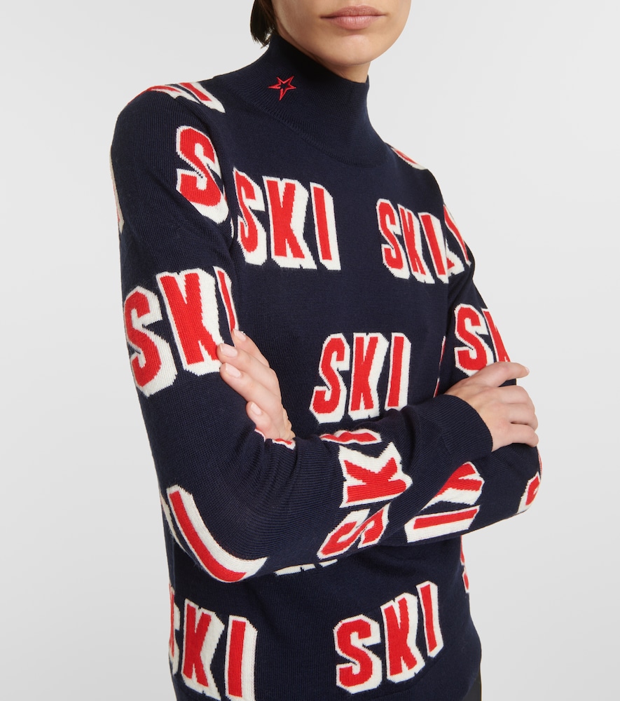 Perfect Moment Wool jacquard turtleneck sweater