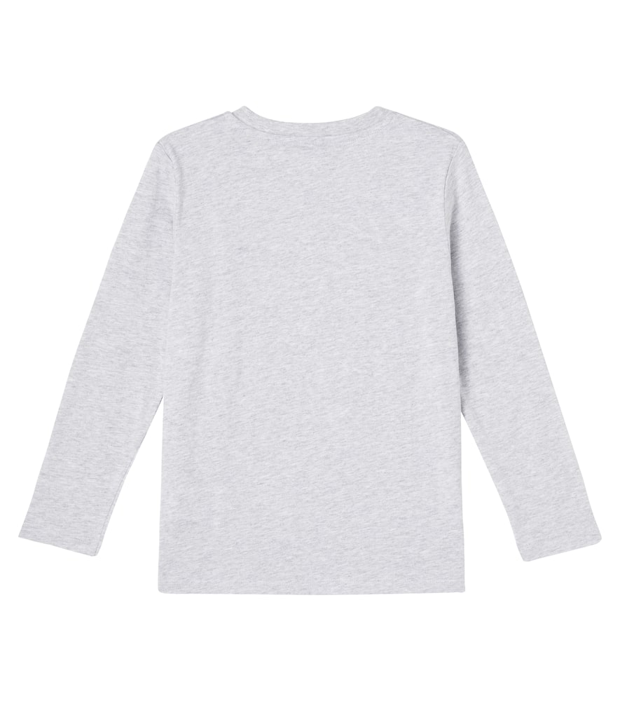 Printed cotton jersey top
