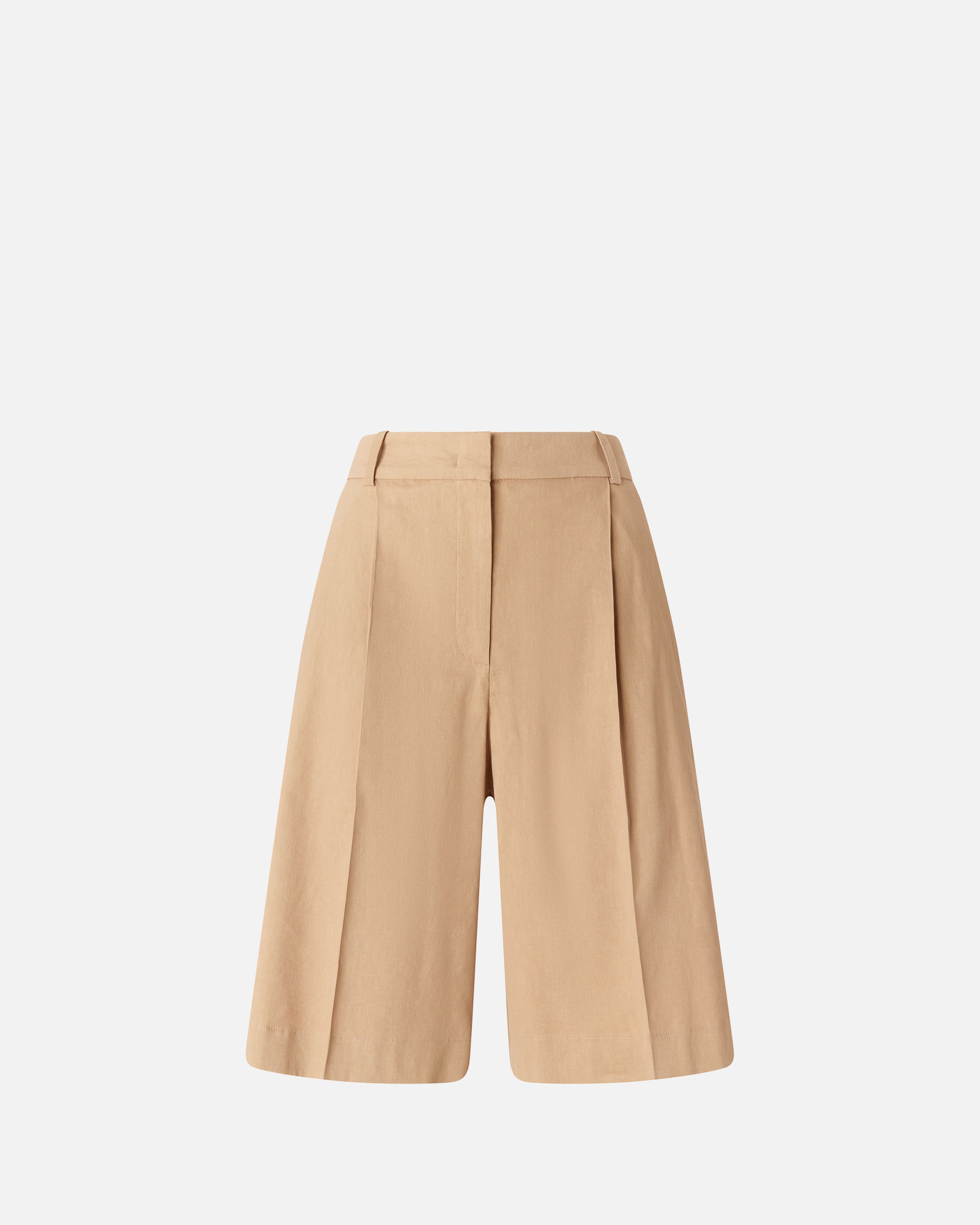 Bermuda shorts with pressed pleat detail - 36
