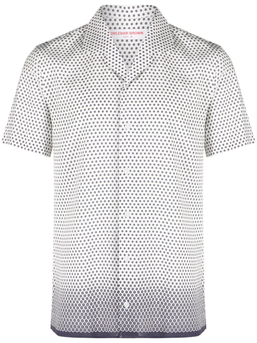 Floral-print short-sleeve shirt - White