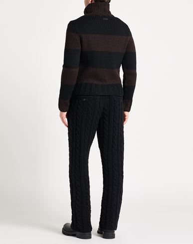 Man Turtleneck Dark brown Size S Virgin Wool, Acrylic, Cashmere, Alpaca wool