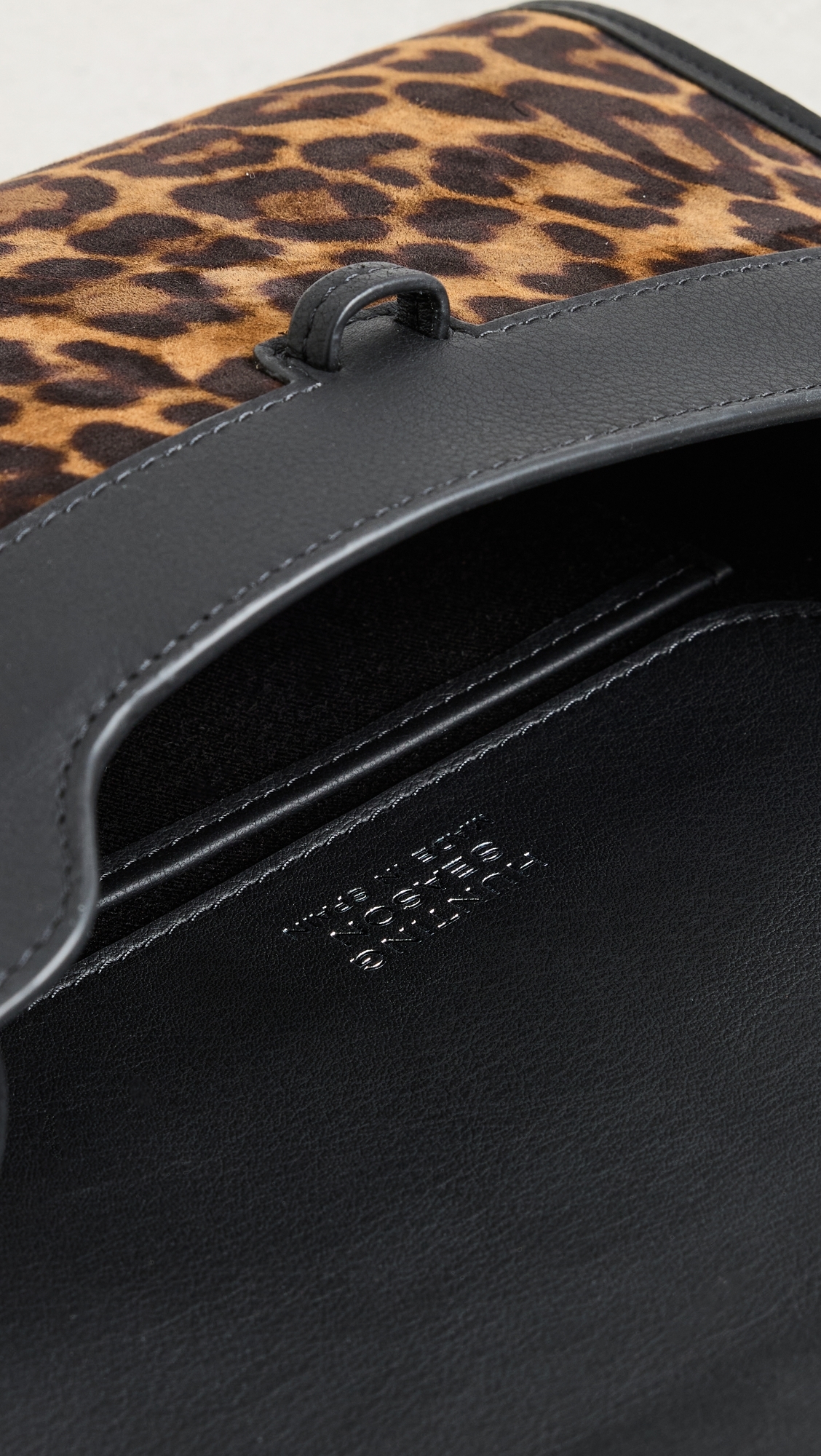 Small Soft Clutch Leopard/Black One Size