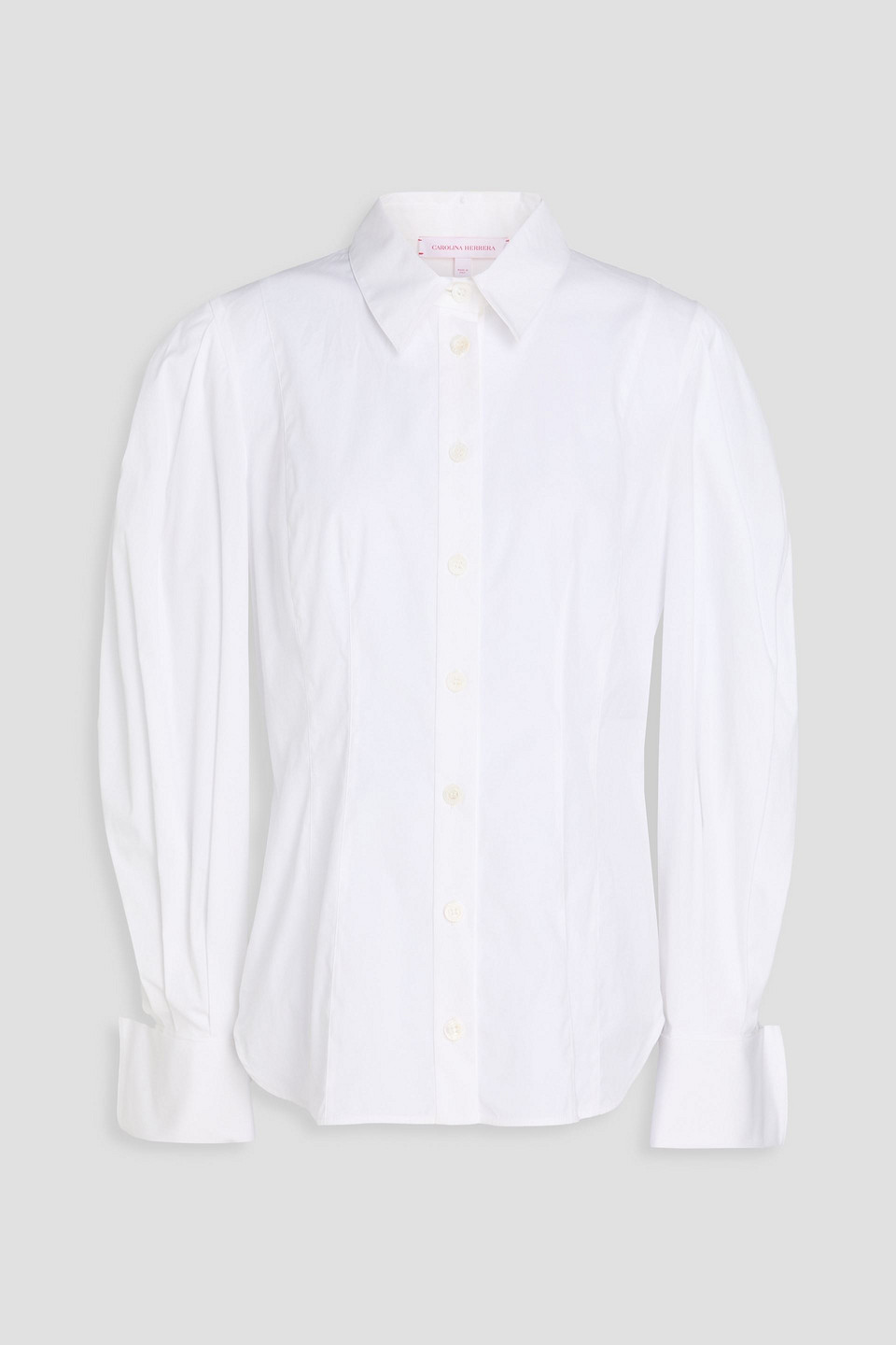 Cotton-blend poplin shirt - White - US 16